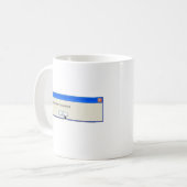 FAtal Error Funny Computer Message Koffiemok (Voorkant links)