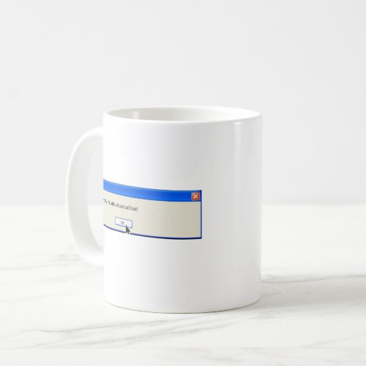 FAtal Error Funny Computer Message Koffiemok (Voorkant links)