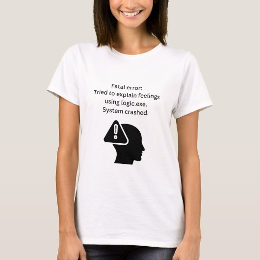 Fatale fout 404 t-shirt (Voorkant)