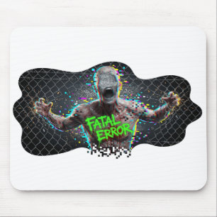 Fatale Fout – Glitch Zombie Cyber Horror Muismat