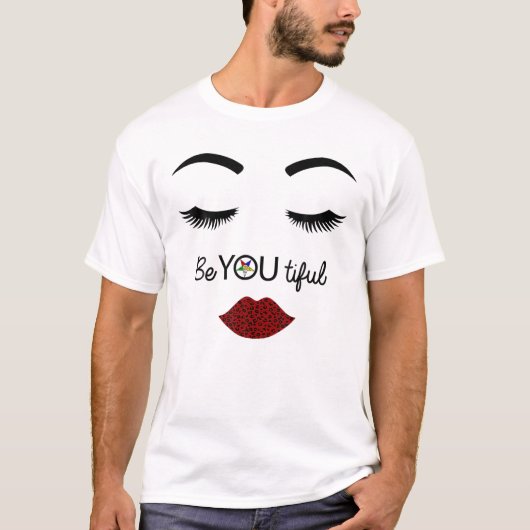 FATALE Zuster BE U OES Beauful Eastern Star Mot T-shirt (Voorkant)