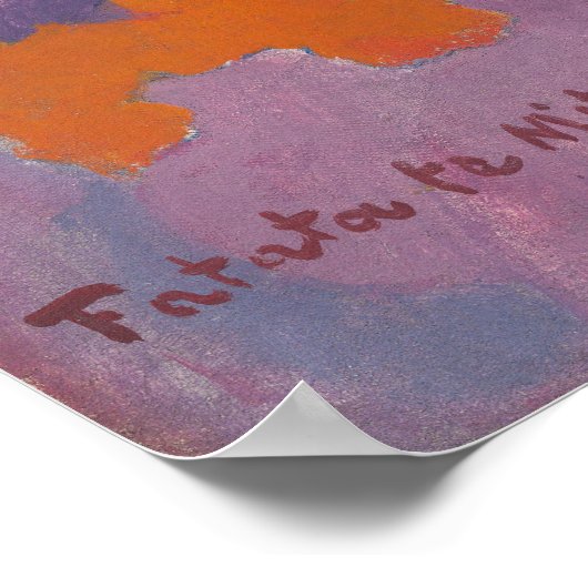 Fatata te Miti door het Zee Paul Gauguin Canvas Poster (Hoek)