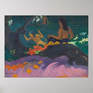 Fatata te Miti door het Zee Paul Gauguin Canvas Poster