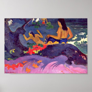 Fatata te Miti door Paul Gauguin (beste kwaliteit) Poster