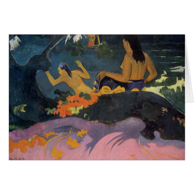 "Fatata Te Miti" - Paul Gauguin-kaart (Voorkant Horizontaal)
