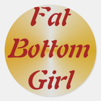 FatBottomGirl Ronde Sticker