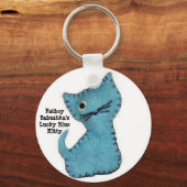 Fatboy Babushka's Lucky Blue Kat Sleutelhanger (Voorkant)
