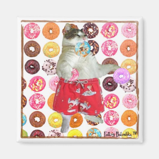 FATBOY DONUT MAGNEET (VIERKANT) (Voorkant)