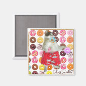 FATBOY DONUT MAGNEET (VIERKANT) (Voorkant / Achterkant)