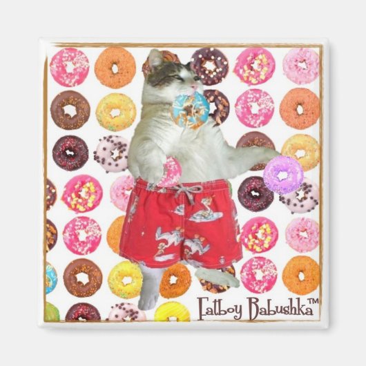 FATBOY DONUT MAGNEET (VIERKANT) (Voorkant)