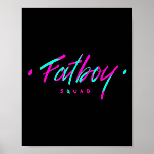 Fatboy Squad Gym Gewichtheffen Bodybuilding Fitnes Poster