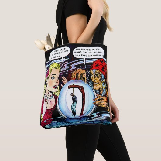 Fate the Witch Fortune Teller  Comics Tote Bag (Dichtbij)