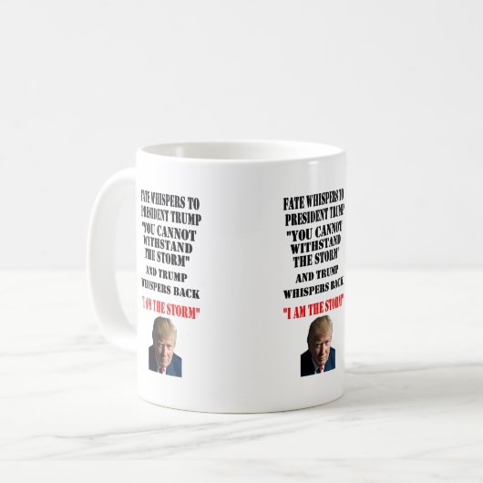 FATE WHISPERS AAN DE TRUMP VAN HET PRESIDENT KOFFIEMOK (Voorkant links)