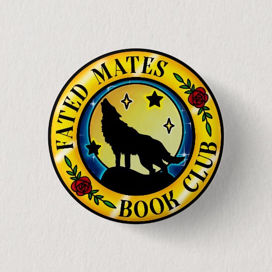 Fated Mates Book Club Badge Ronde Button 3,2 Cm (Voorkant)