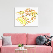 Fatehpur Sikri. Adra. India Canvas Afdruk (Insitu (Woonkamer))