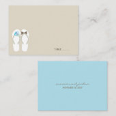 fatfatin Beach Aqua Teenslippers Guest Place Kaart Plaatskaartje (Voorkant / Achterkant)