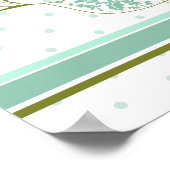 fatfatin Blue Swirly Ma & Baby Bird Kinder Wall Ar Poster (Hoek)