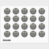 fatfatin Floral Flourish White Wedding Sticker (Vel)