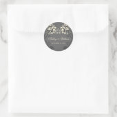 fatfatin Floral Flourish White Wedding Sticker (Tas)