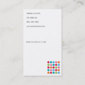 fatfatin Fuzzy Shadow Color Stippen Profielkaart Visitekaartje (Achterkant)