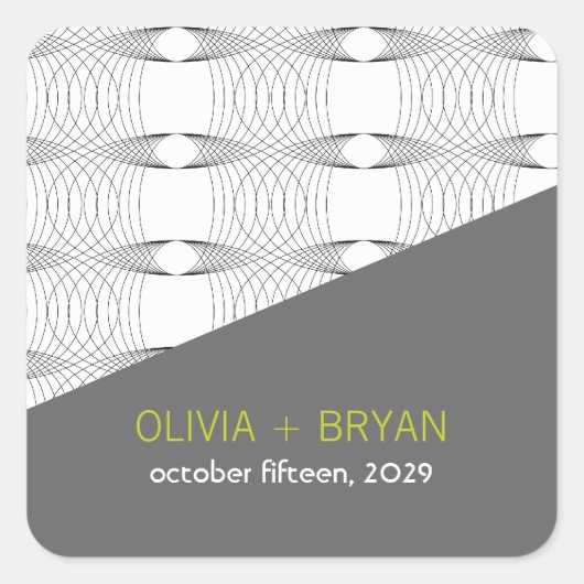 fatfatin Mod Rings 01 Bruiloft gunst Stickers (Voorkant)