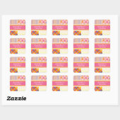 fatfatin Retro Hot Roze Combo Verjaardag Sticker (Vel)