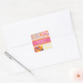 fatfatin Retro Hot Roze Combo Verjaardag Sticker (Envelop)