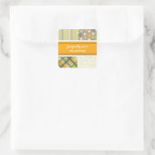 fatfatin Retro Oranje Combo Birthday Sticker (Tas)