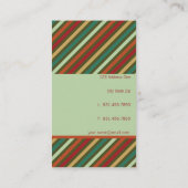 fatfatin Retro Stripes Patroonkaart Visitekaartje (Achterkant)