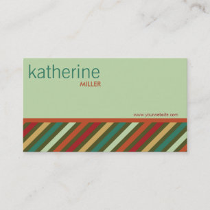 fatfatin Retro Stripes Patroonkaart Visitekaartje
