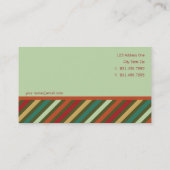 fatfatin Retro Stripes Patroonkaart Visitekaartje (Achterkant)