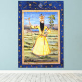 Fath Ali Fatali Shah Qajar King Canvas Afdruk (Insitu (Houten vloer))