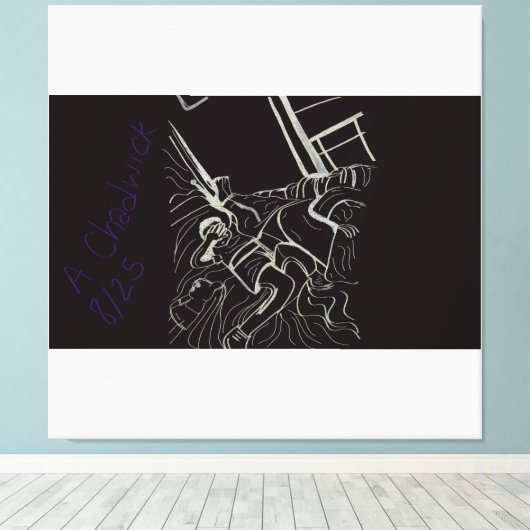 Father and Son Canvas Afdruk (Insitu (Houten vloer))