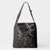 Father and Son  Crossbody Tas (Achterkant)