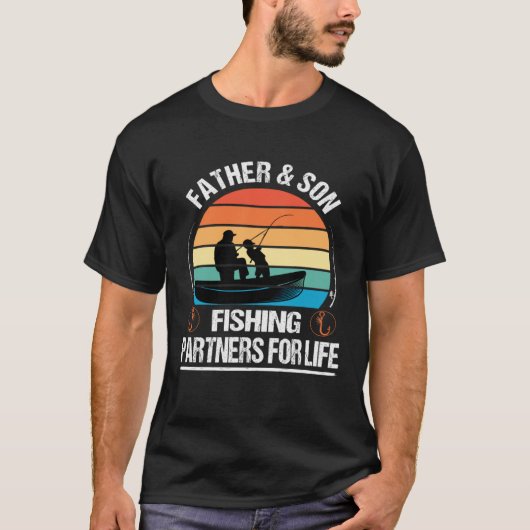 Father And Son Fishing Partners For Life Father s  T-shirt (Voorkant)