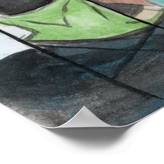 Father and Son Fishing Poster (Hoek)