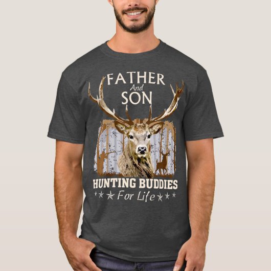 Father and Son Hunting Buddies For Life  Gift T-shirt (Voorkant)