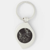 Father and Son Metal Keychain (Voorkant)