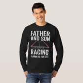Father and Son Racing Partners for Life Drag Racin T-shirt (Voorkant volledig)