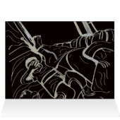 Father and Son Semi-gloss Greeting Card (Binnen Horizontaal (Boven))