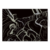 Father and Son Semi-gloss Greeting Card (Voorkant Horizontaal)