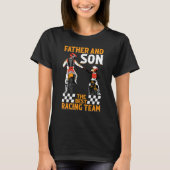 Father And Son The Best Racing Team  Motocross Dir T-shirt (Voorkant)