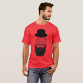 FATHER BEARD retro T-shirt (Voorkant volledig)