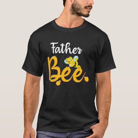 Father Bee Matching Family First Bee Day Outfits T-shirt (Voorkant)