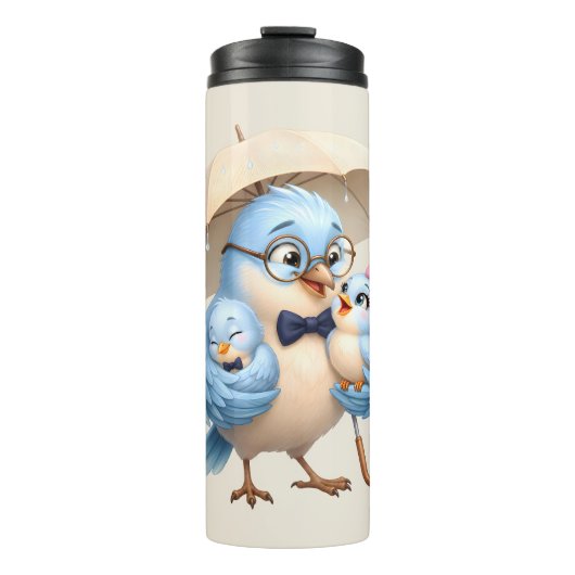 Father Bird Thermische Koffiebeker Thermosbeker (Voorkant)