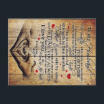 Father Birthday Gift | Brief aan mijn man Aankondigingskaart<br><div class="desc">It's a personalized perfect gift for him, your dad, your husband, your boyfriend. It's ideal gifts for all seasons. These products are great for a picnic at the park, snuggling, relaxing on the sofa, wall decoration for home or as a stylish bedspread. Festival gift; Holiday gift St, Mother's Day, Father's...</div>