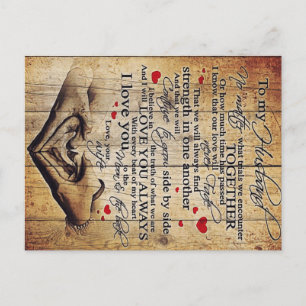 Father Birthday Gift   Brief aan mijn man Aankondigingskaart