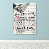Father Birthday Gift | Brief aan mijn man Canvas Afdruk (Insitu (Houten vloer))