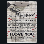 Father Birthday Gift | Brief aan mijn man Klembord<br><div class="desc">It's a personalized perfect gift for him, your dad, your husband, your boyfriend. It's ideal gifts for all seasons. These products are great for a picnic at the park, snuggling, relaxing on the sofa, wall decoration for home or as a stylish bedspread. Festival gift; Holiday gift St, Mother's Day, Father's...</div>