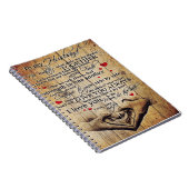 Father Birthday Gift | Brief aan mijn man Notitieboek (Rechterzijde)